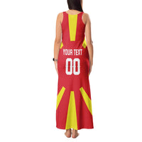 Custom Macedonia Tank Maxi Dress Flag Style - Wonder Print Shop