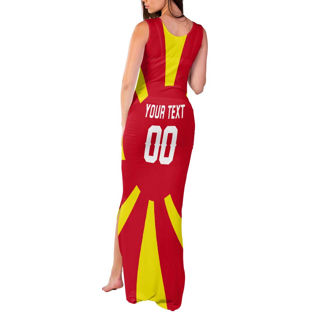 Custom Macedonia Tank Maxi Dress Flag Style - Wonder Print Shop