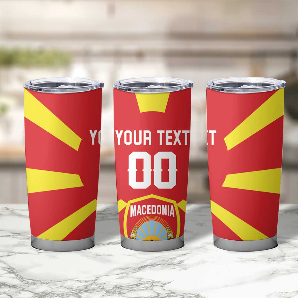 Custom Macedonia Tumbler Cup Flag Style - Wonder Print Shop