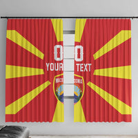Custom Macedonia Window Curtain Flag Style - Wonder Print Shop