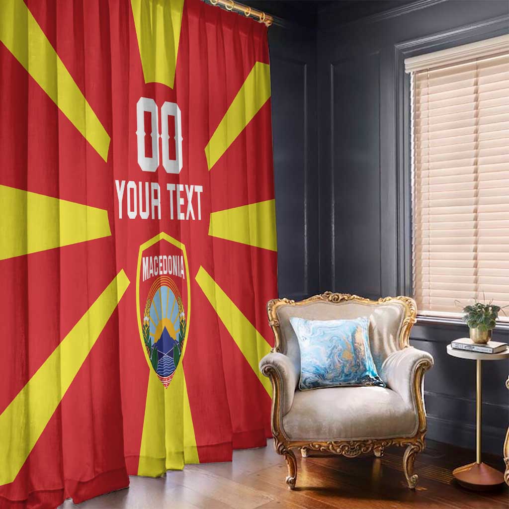 Custom Macedonia Window Curtain Flag Style - Wonder Print Shop