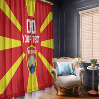 Custom Macedonia Window Curtain Flag Style - Wonder Print Shop