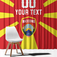 Custom Macedonia Window Curtain Flag Style - Wonder Print Shop