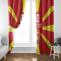 Custom Macedonia Window Curtain Flag Style - Wonder Print Shop