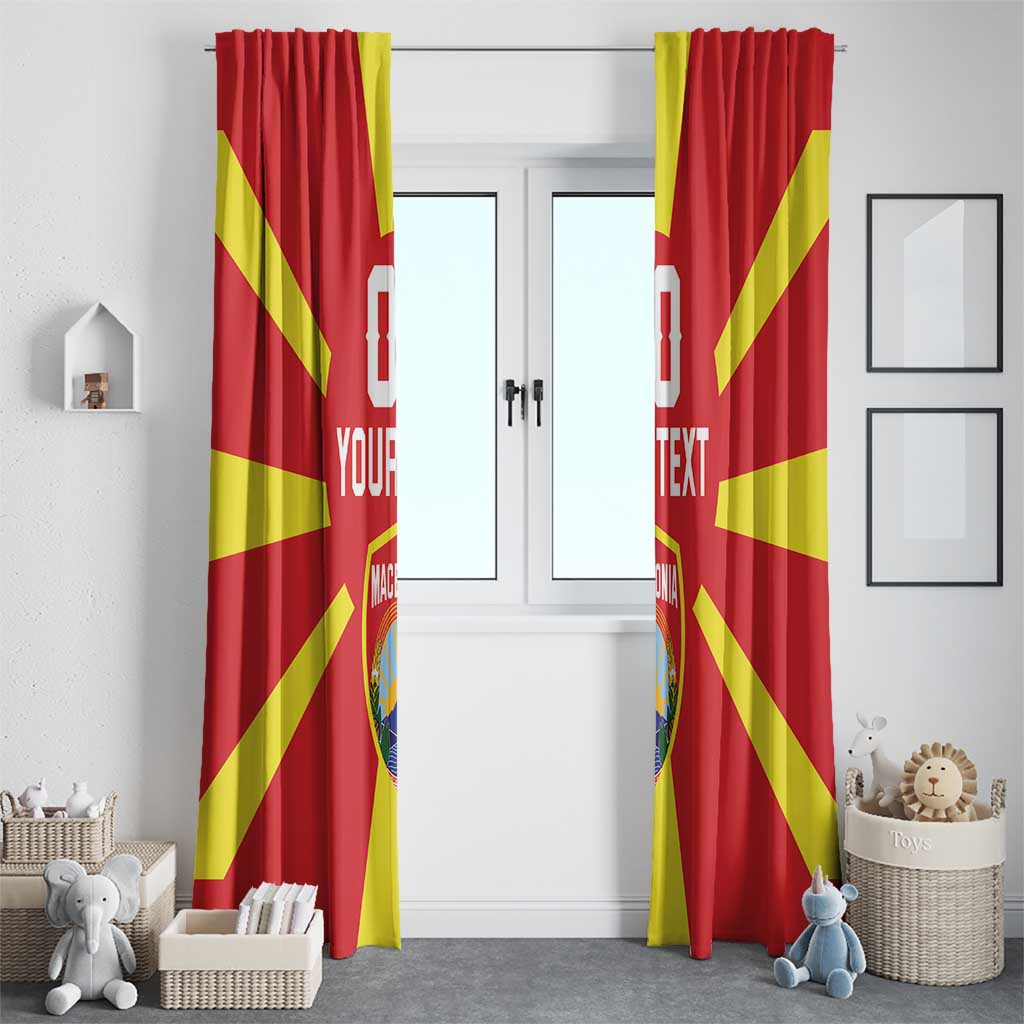 Custom Macedonia Window Curtain Flag Style - Wonder Print Shop