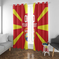 Custom Macedonia Window Curtain Flag Style - Wonder Print Shop