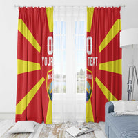 Custom Macedonia Window Curtain Flag Style - Wonder Print Shop