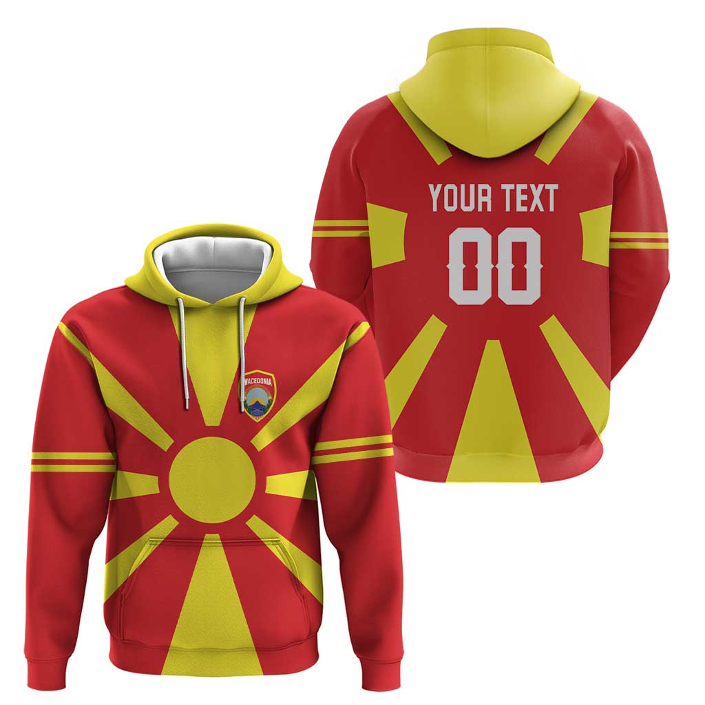 Custom Macedonia Zip Hoodie Flag Style - Wonder Print Shop