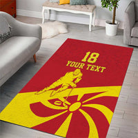 Macedonia Ice Hockey Custom Area Rug Go Champion - Wonder Print Shop