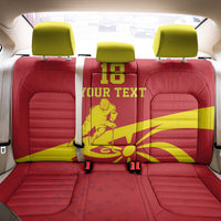 Macedonia Ice Hockey Custom Back Car Seat Cover Go Champion - Wonder Print Shop