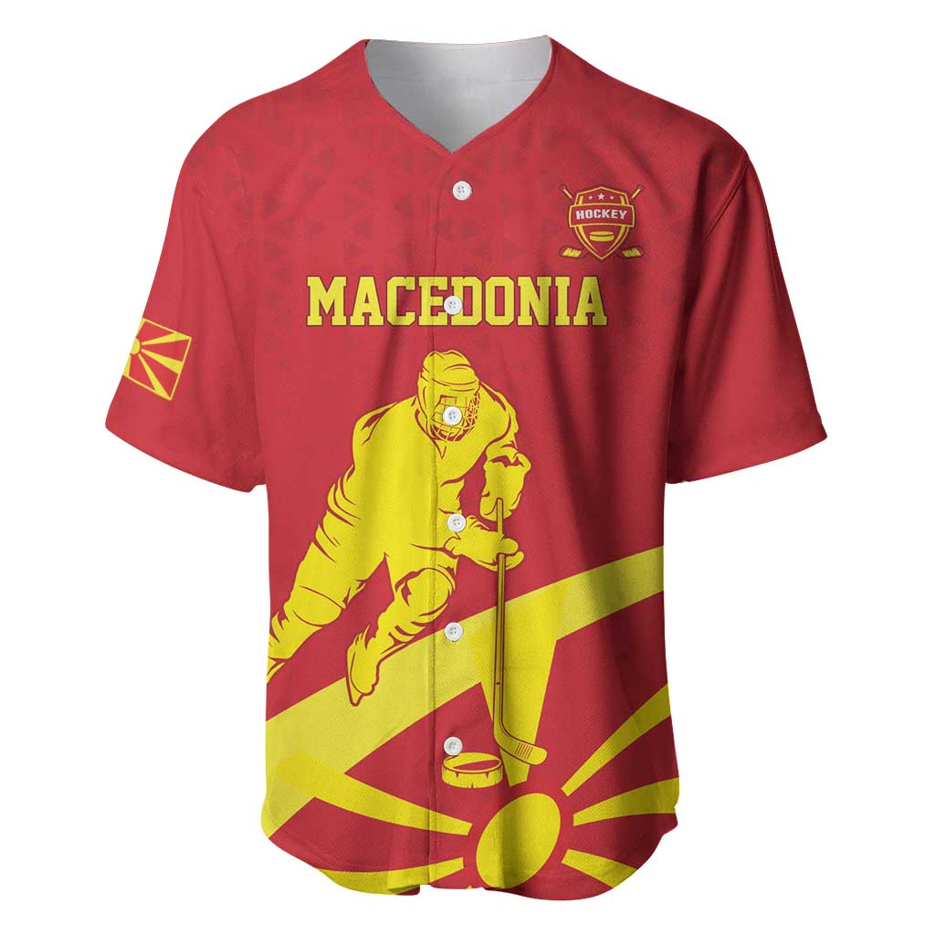 Macedonia Ice Hockey Custom Baseball Jersey Go Champion - Wonder Print Shop
