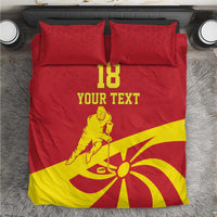 Macedonia Ice Hockey Custom Bedding Set Go Champion - Wonder Print Shop