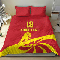 Macedonia Ice Hockey Custom Bedding Set Go Champion - Wonder Print Shop
