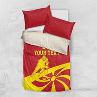 Macedonia Ice Hockey Custom Bedding Set Go Champion - Wonder Print Shop
