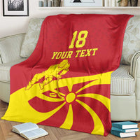 Macedonia Ice Hockey Custom Blanket Go Champion - Wonder Print Shop