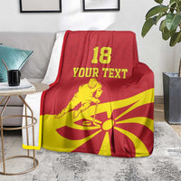 Macedonia Ice Hockey Custom Blanket Go Champion - Wonder Print Shop