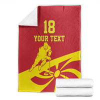 Macedonia Ice Hockey Custom Blanket Go Champion - Wonder Print Shop