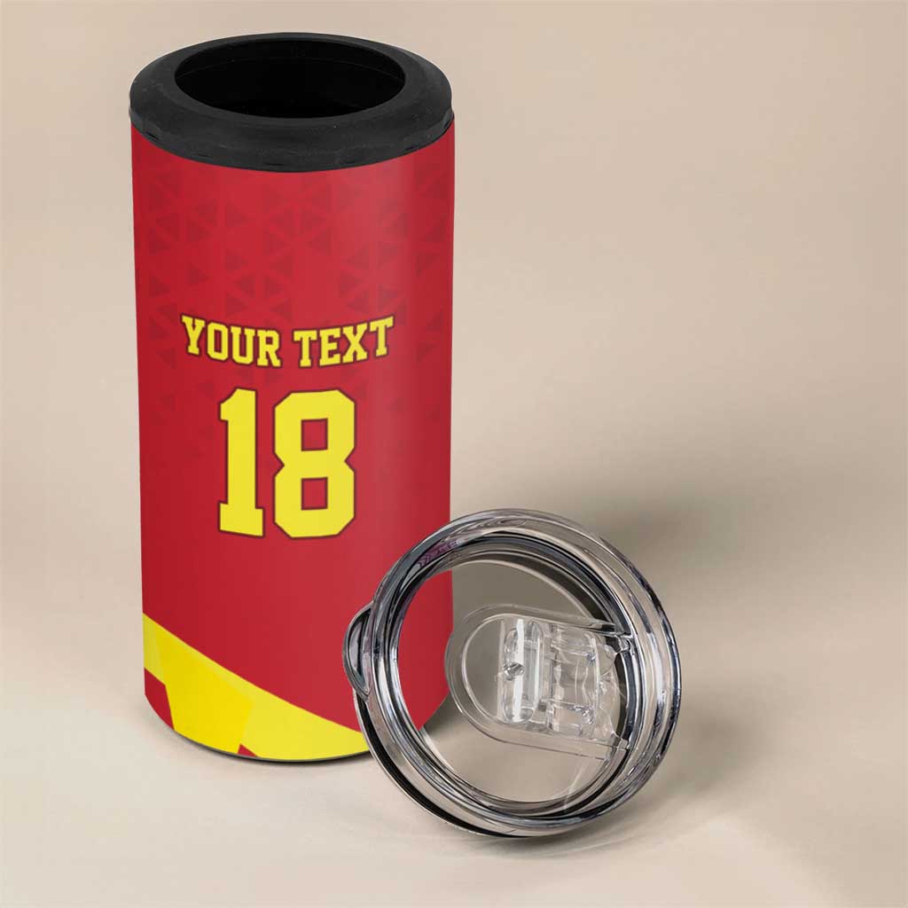 Macedonia Ice Hockey Custom 4 in 1 Can Cooler Tumbler Go Champion - Wonder Print Shop