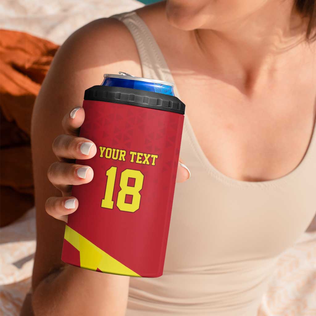 Macedonia Ice Hockey Custom 4 in 1 Can Cooler Tumbler Go Champion - Wonder Print Shop