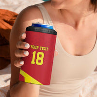 Macedonia Ice Hockey Custom 4 in 1 Can Cooler Tumbler Go Champion - Wonder Print Shop