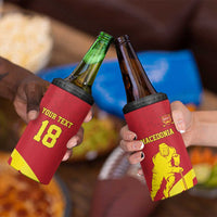 Macedonia Ice Hockey Custom 4 in 1 Can Cooler Tumbler Go Champion - Wonder Print Shop