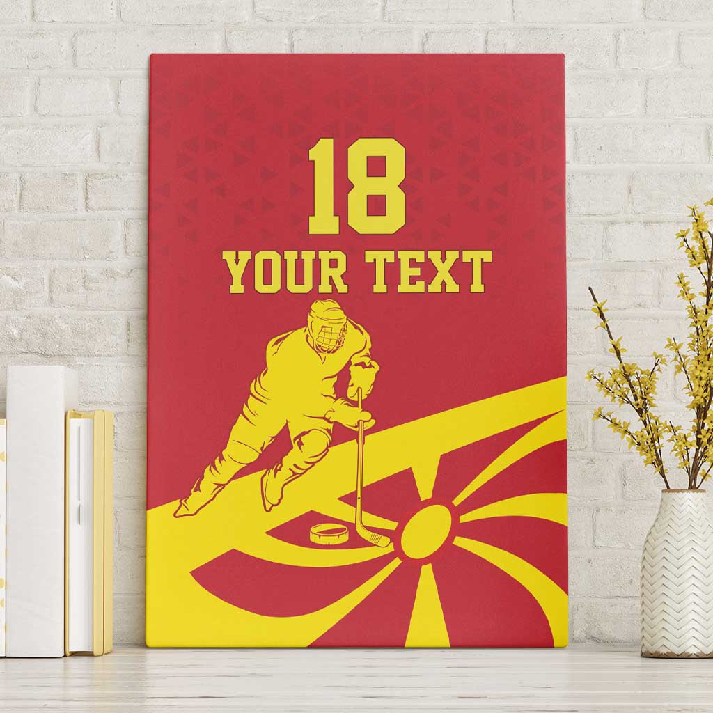 Macedonia Ice Hockey Custom Canvas Wall Art Go Champion - Wonder Print Shop