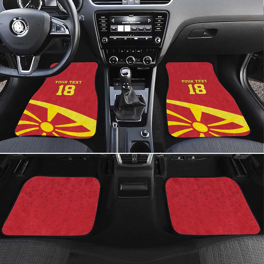Macedonia Ice Hockey Custom Car Mats Go Champion - Wonder Print Shop