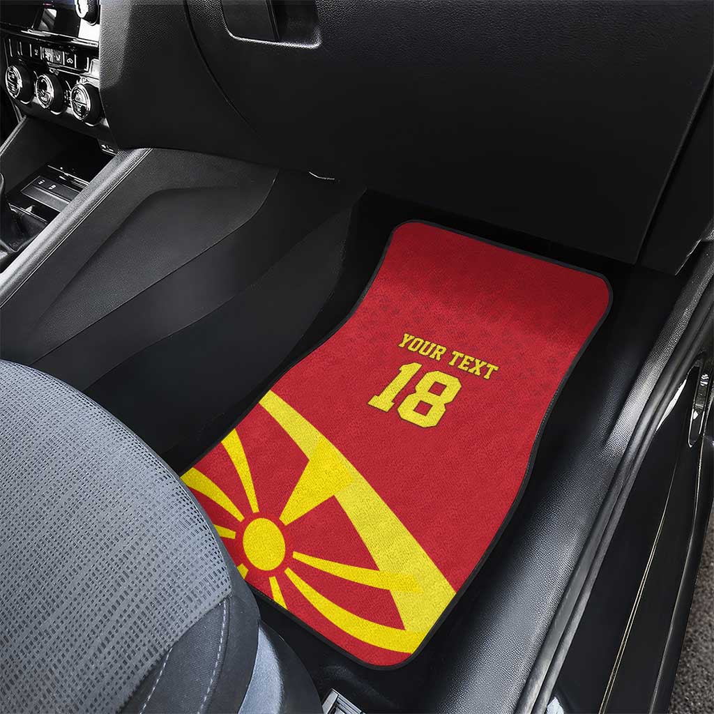 Macedonia Ice Hockey Custom Car Mats Go Champion - Wonder Print Shop
