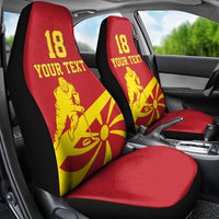 Macedonia Ice Hockey Custom Car Seat Cover Go Champion - Wonder Print Shop