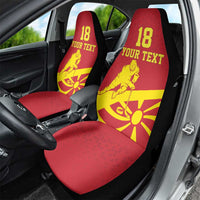 Macedonia Ice Hockey Custom Car Seat Cover Go Champion - Wonder Print Shop