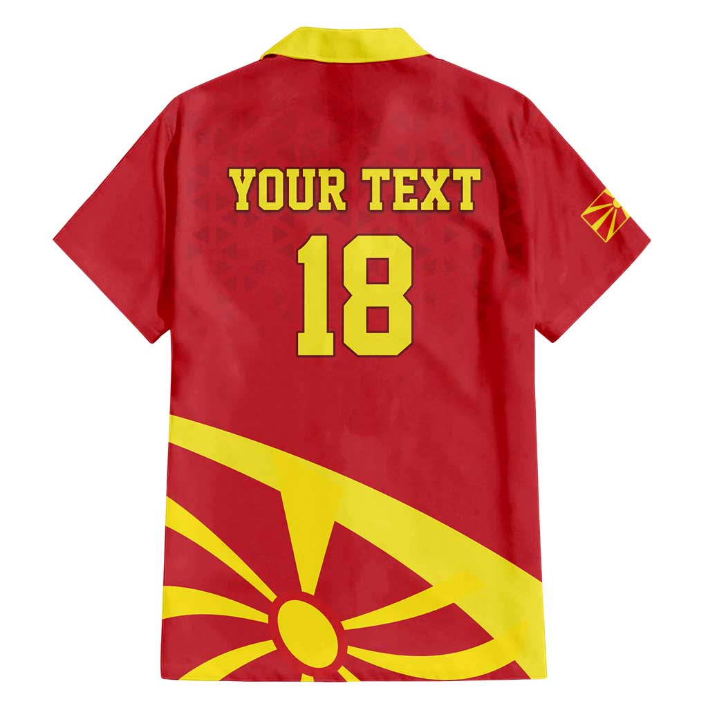 Macedonia Ice Hockey Custom Family Matching Off Shoulder Maxi Dress and Hawaiian Shirt Go Champion - Wonder Print Shop