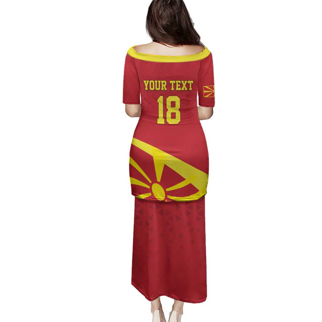 Macedonia Ice Hockey Custom Family Matching Puletasi and Hawaiian Shirt Go Champion - Wonder Print Shop