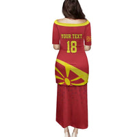 Macedonia Ice Hockey Custom Family Matching Puletasi and Hawaiian Shirt Go Champion - Wonder Print Shop