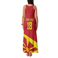 Macedonia Ice Hockey Custom Family Matching Tank Maxi Dress and Hawaiian Shirt Go Champion - Wonder Print Shop