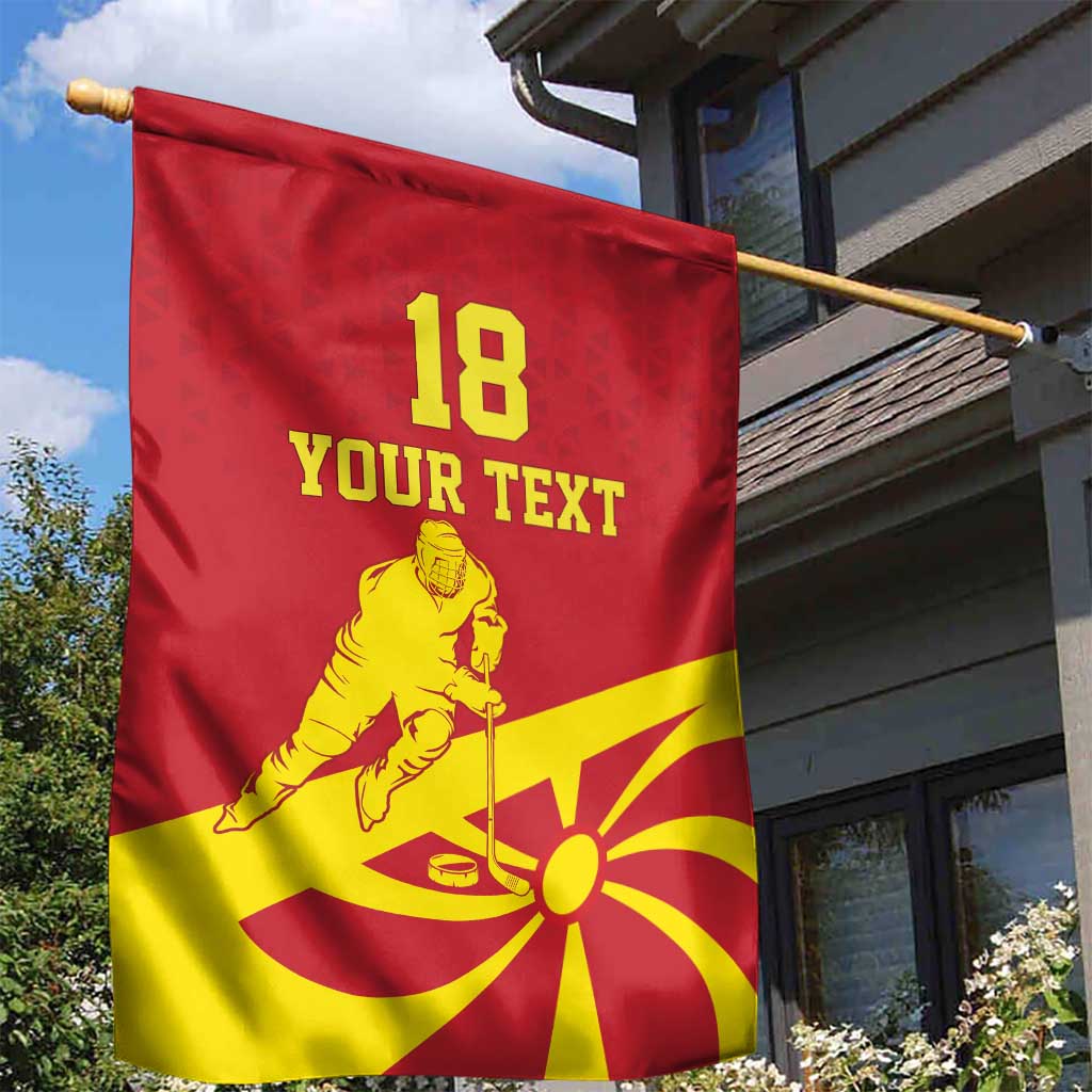 Macedonia Ice Hockey Custom Garden Flag Go Champion - Wonder Print Shop