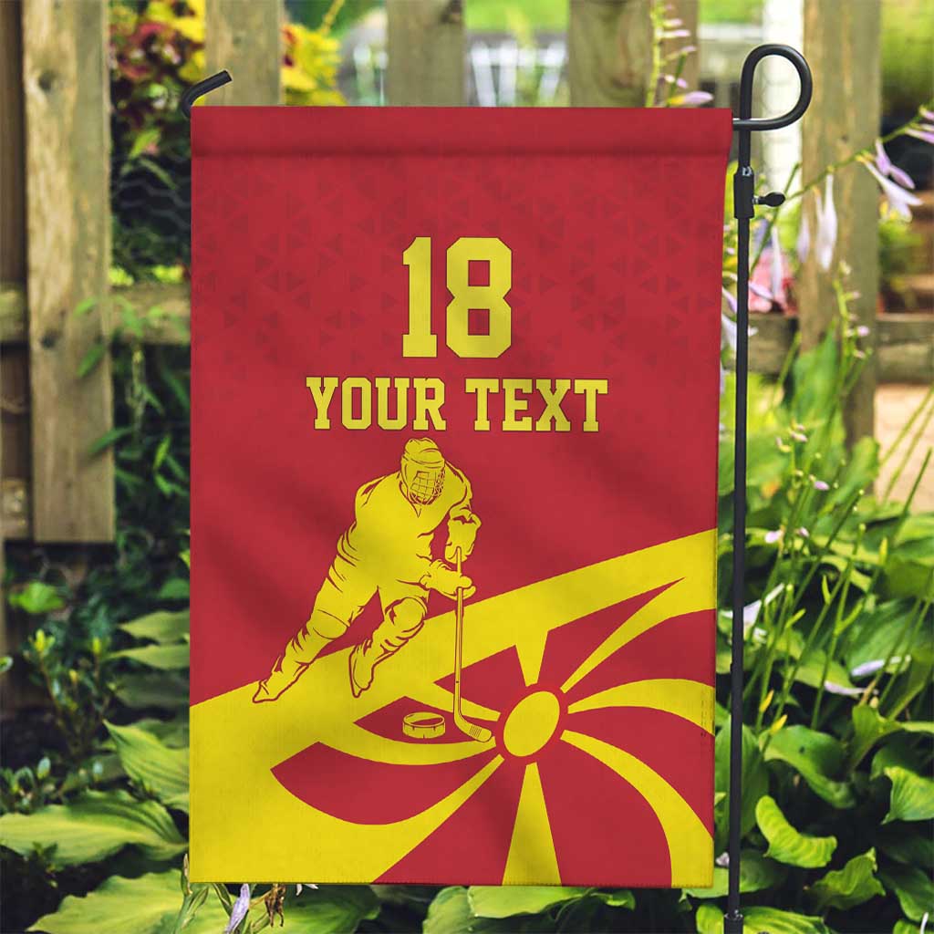 Macedonia Ice Hockey Custom Garden Flag Go Champion - Wonder Print Shop