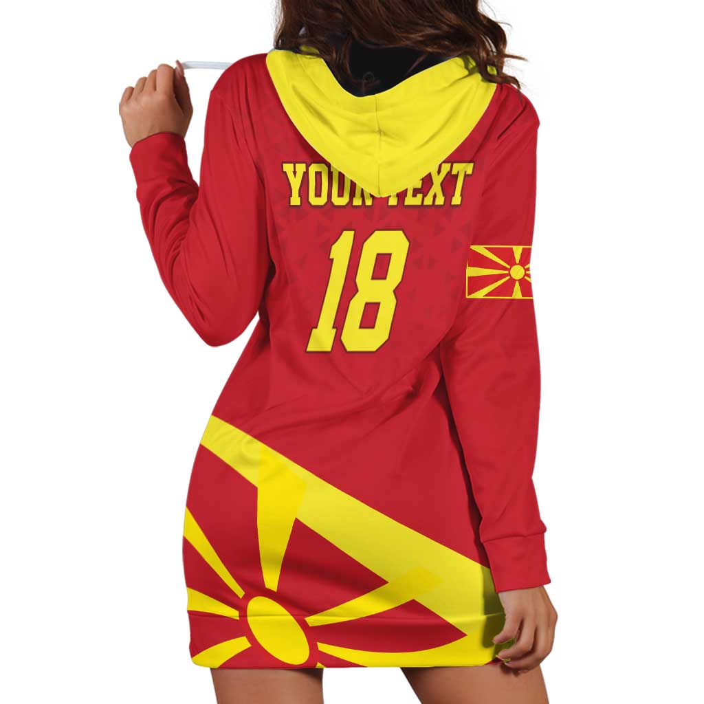 Macedonia Ice Hockey Custom Hoodie Dress Go Champion - Wonder Print Shop