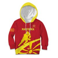 Macedonia Ice Hockey Custom Kid Hoodie Go Champion - Wonder Print Shop