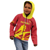 Macedonia Ice Hockey Custom Kid Hoodie Go Champion - Wonder Print Shop