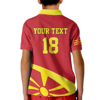 Macedonia Ice Hockey Custom Kid Polo Shirt Go Champion - Wonder Print Shop