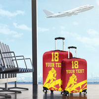 Macedonia Ice Hockey Custom Luggage Cover Go Champion - Wonder Print Shop