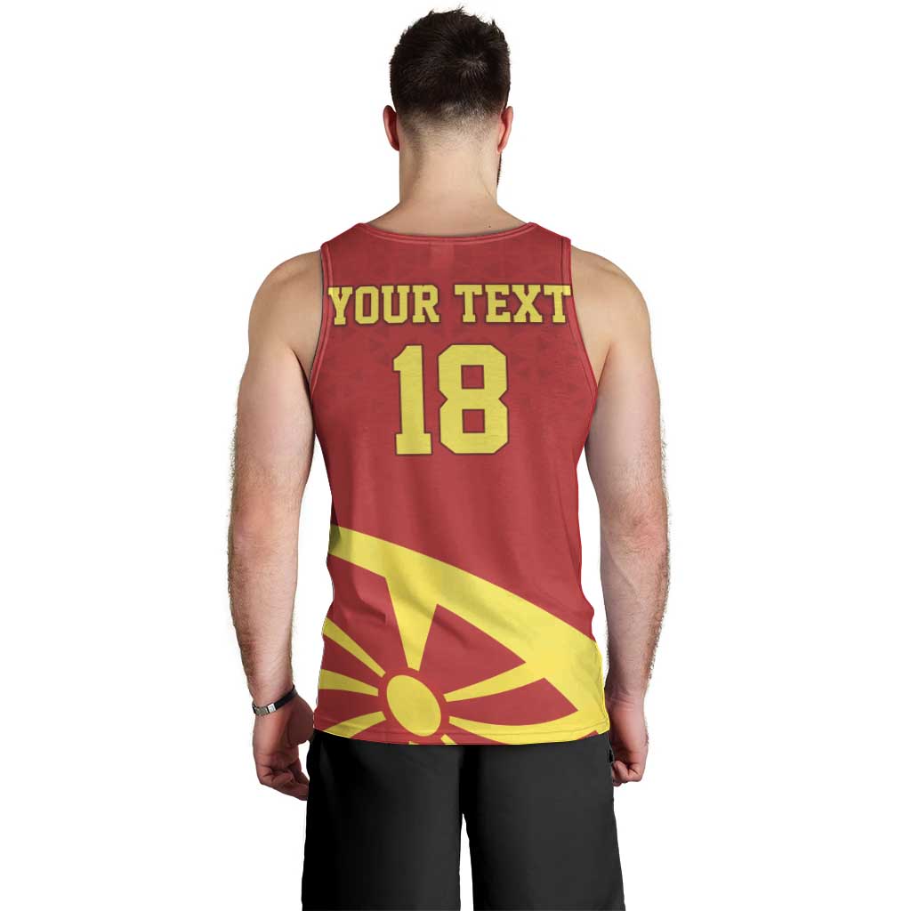 Macedonia Ice Hockey Custom Men Tank Top Go Champion - Wonder Print Shop