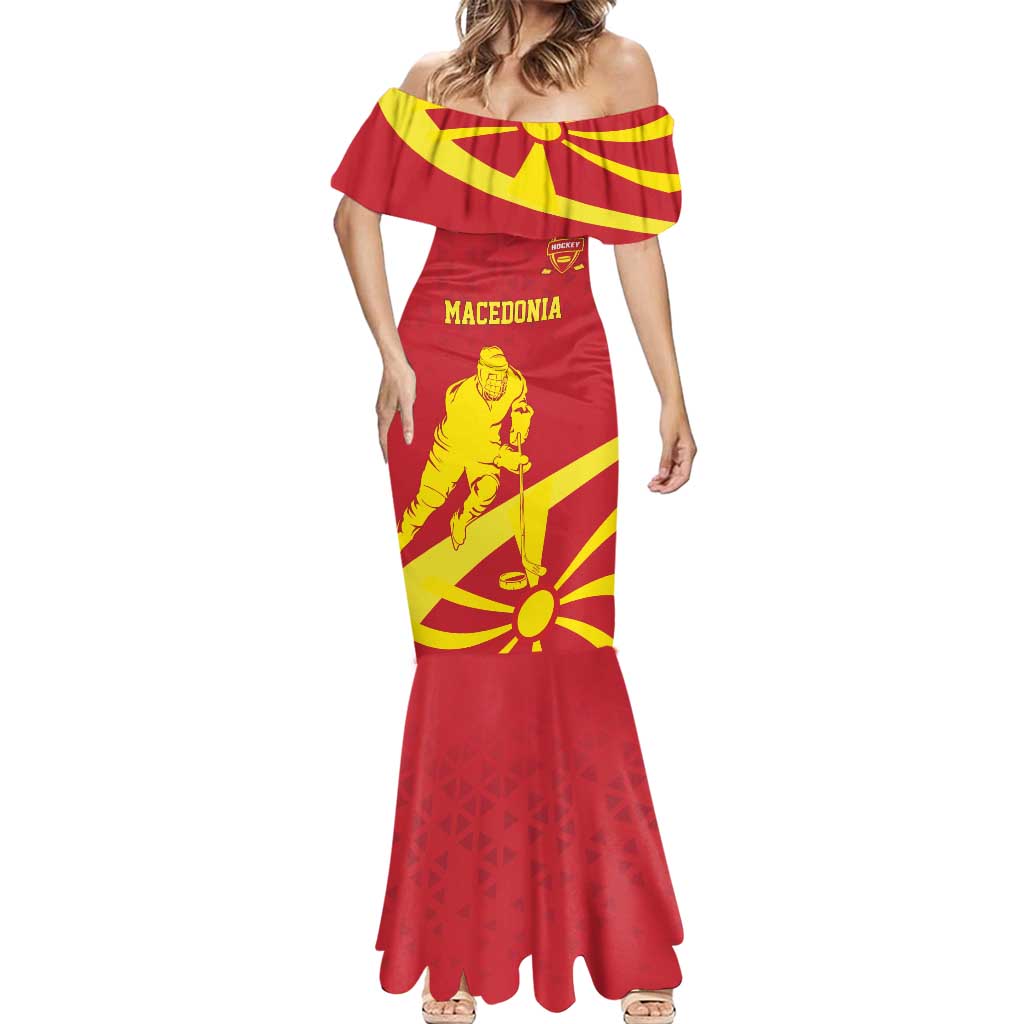 Macedonia Ice Hockey Custom Mermaid Dress Go Champion - Wonder Print Shop