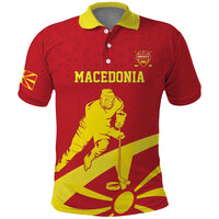 Macedonia Ice Hockey Custom Polo Shirt Go Champion - Wonder Print Shop