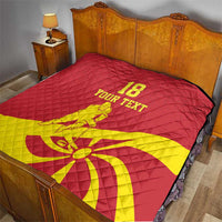 Macedonia Ice Hockey Custom Quilt Go Champion - Wonder Print Shop