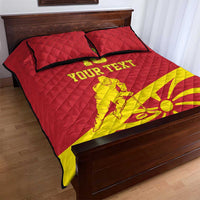 Macedonia Ice Hockey Custom Quilt Bed Set Go Champion - Wonder Print Shop