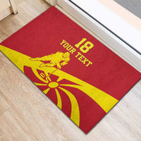 Macedonia Ice Hockey Custom Rubber Doormat Go Champion - Wonder Print Shop