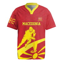 Macedonia Ice Hockey Custom Rugby Jersey Go Champion - Wonder Print Shop