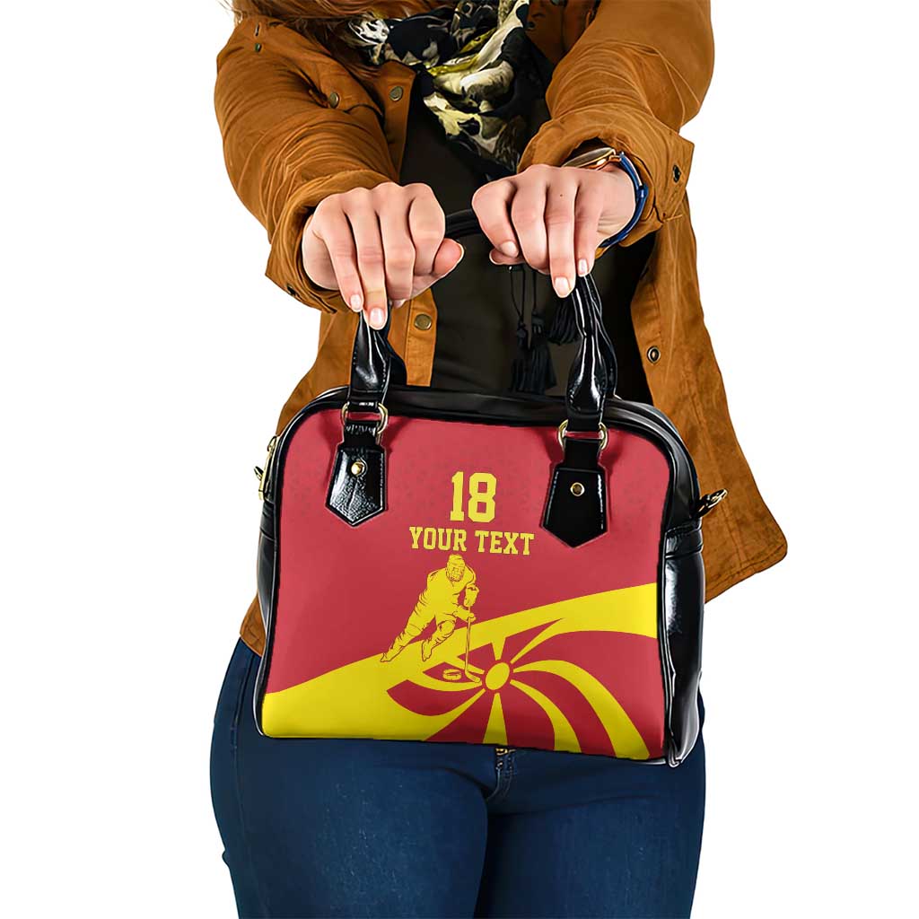 Macedonia Ice Hockey Custom Shoulder Handbag Go Champion - Wonder Print Shop