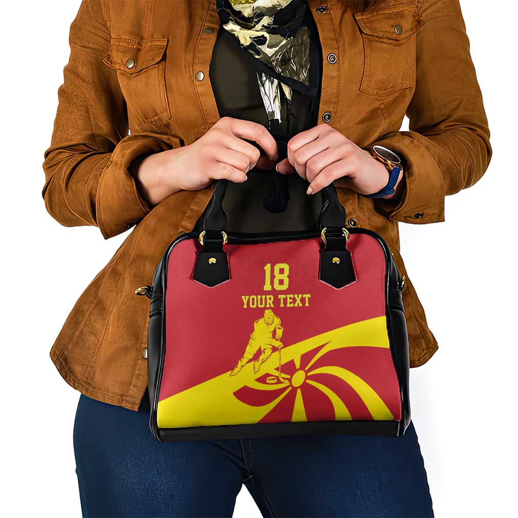 Macedonia Ice Hockey Custom Shoulder Handbag Go Champion - Wonder Print Shop